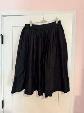 Vixen by Micheline Pitt Black Swing Skirt size L
